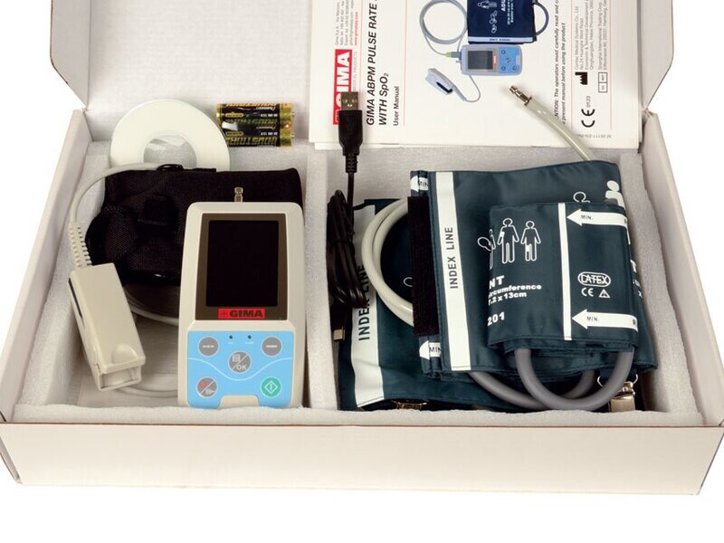 GIMA 24 HOURS ABPM + PULSE RATE + SpO2 MONITOR