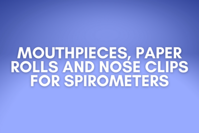 Mouthpieces, paper rolls and nose clips for spirometers
