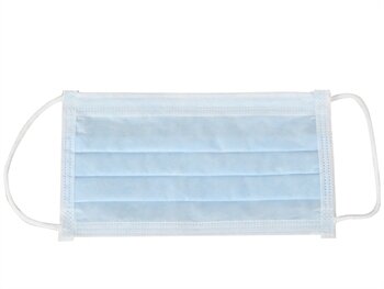 AFLUID® 98% Filtering 4-Ply Surgeon Masks - light blue with loops - type IIR (18 boxes of 50: Total of 900)