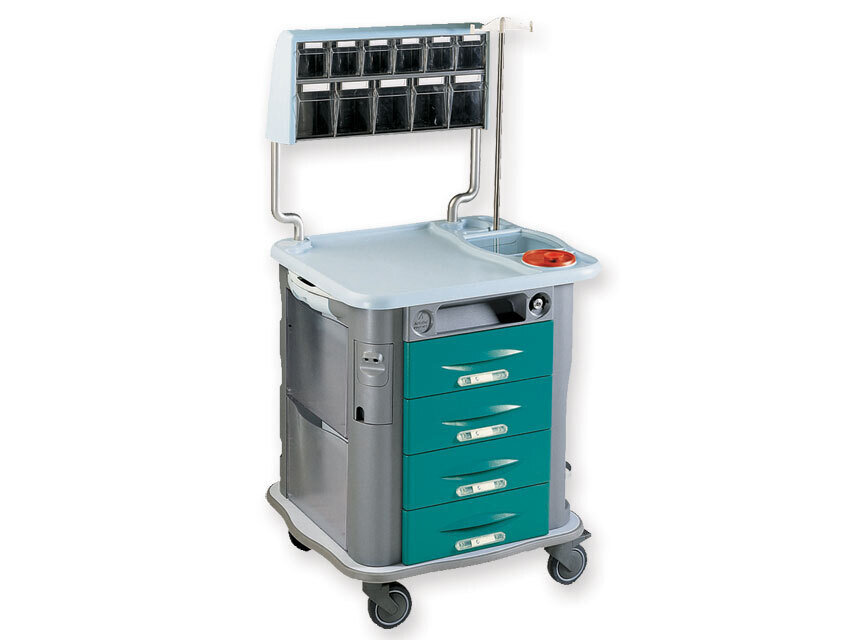 AURION DRESSING TROLLEY - green