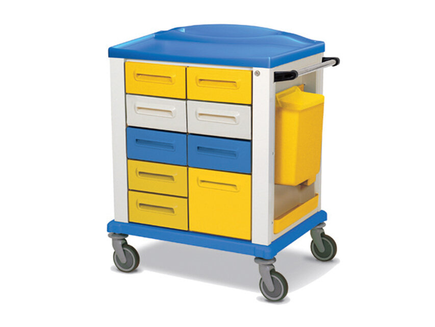 BASIC TROLLEY - standard with 9 drawers