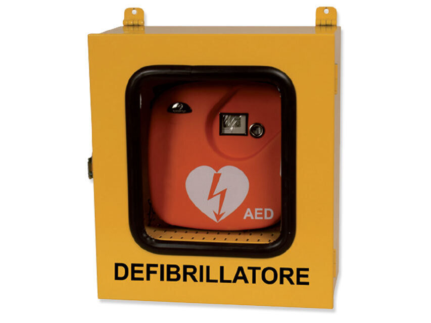 CABINET WITH THERMO AND ALARM FOR DEFIBRILLATORS - outdoor use