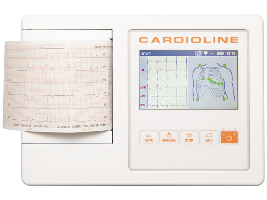 CARDIOLINE ECG100L BASIC - 5&quot; colour touch screen