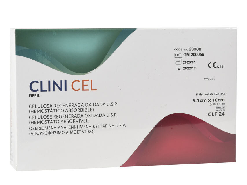 CLINICEL FIBRIL TYPE REGENERATED CELLULOSE 5.1x10 cm