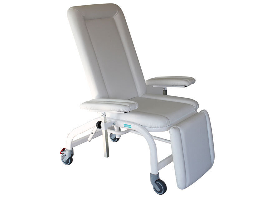DONOR WHEELCHAIR with wheel - mechanical - white