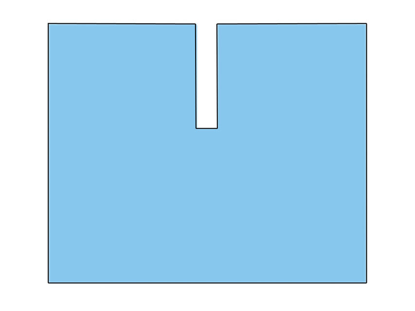 DRAPE 200x240 cm with adhesive U shape cut - sterile