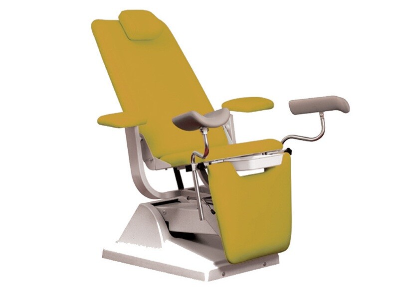 GYNEX BED CHAIR with roll holder - orange