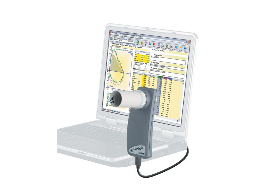 MIR SPIROLAB PLUS SPIROMETER with MINISPIR, 7" touchscreen, printer and software