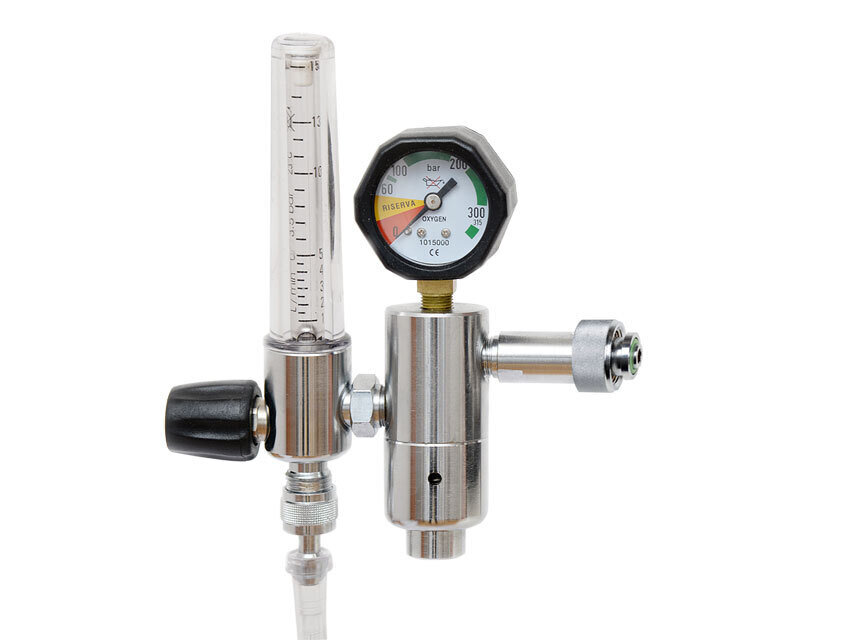 PRESSURE REDUCER with flowmeter and humidif. - DIN