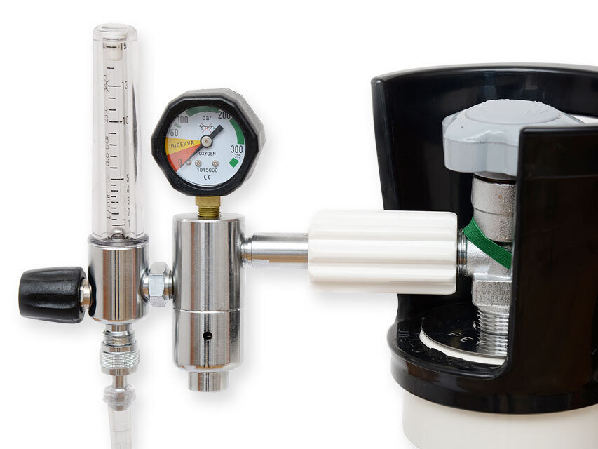PRESSURE REDUCER with flowmeter and humidifier - UNI