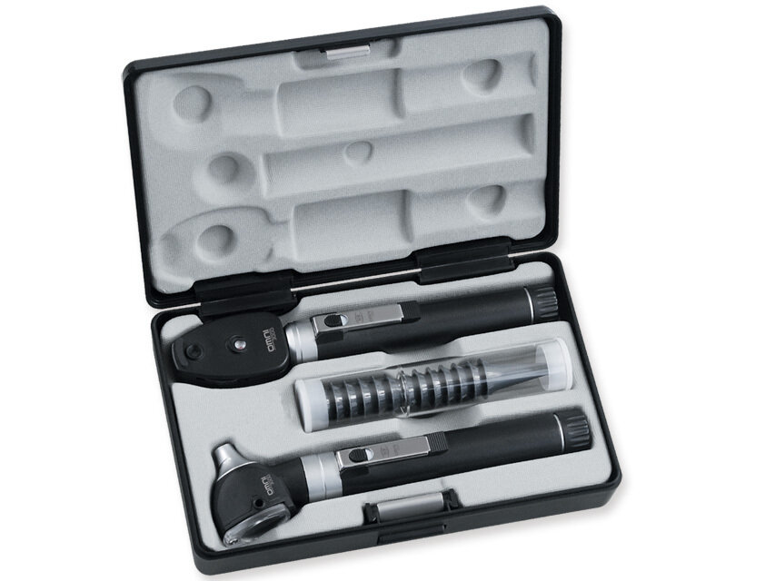 SIGMA F.O. LED OTO-OPHTHALMOSCOPE SET with 2 rechargeable handles - case
