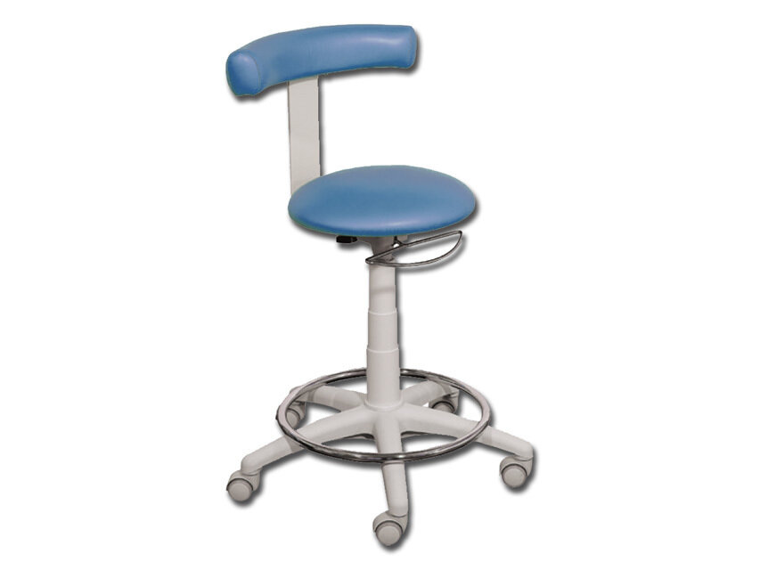 STOOL with ring - light blue