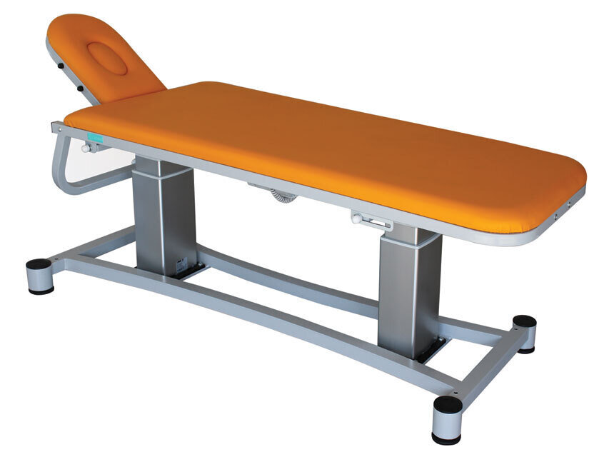 SUN 2-SECTIONS HEIGHT ADJUST. TREATMENT COUCH - orange
