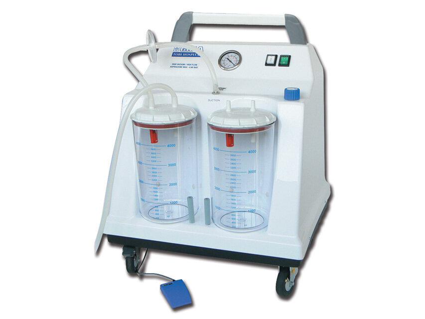 TOBI HOSPITAL SUCTION with 2x4l jars+footswitch - 230V