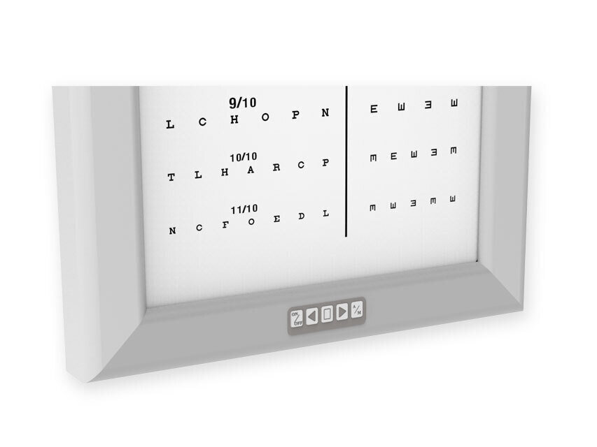 ULTRA SLIM LED OPTOMETRIC CHART - Mixed decimal