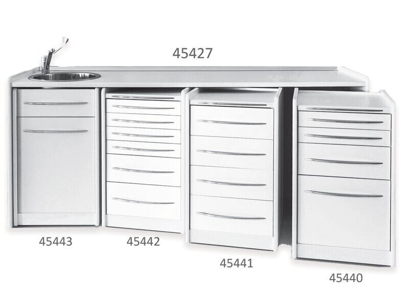 WORKTOP 206 cm - left washbasin
