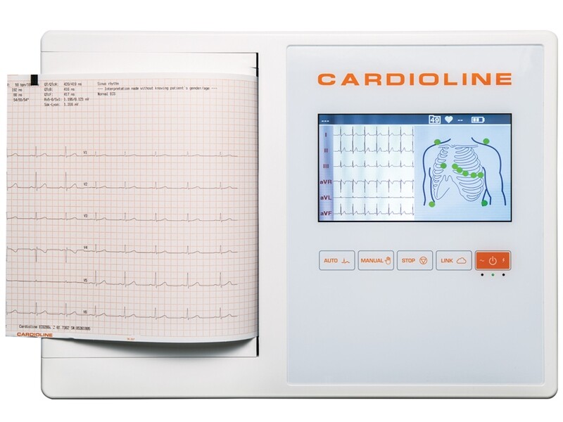 CARDIOLINE ECG200L FULL (Glasgow +EasyApp) - 7&quot; colour touch screen