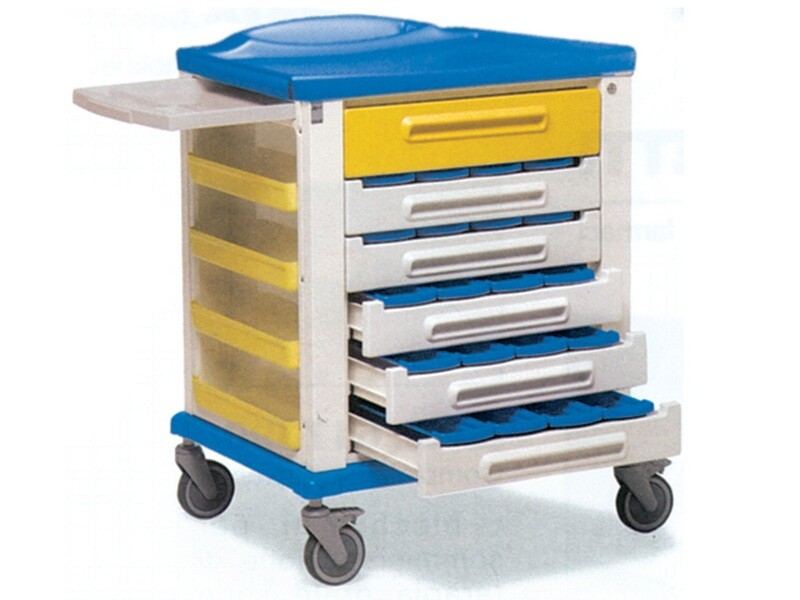 PHARMACY TROLLEY - standard 20 partition