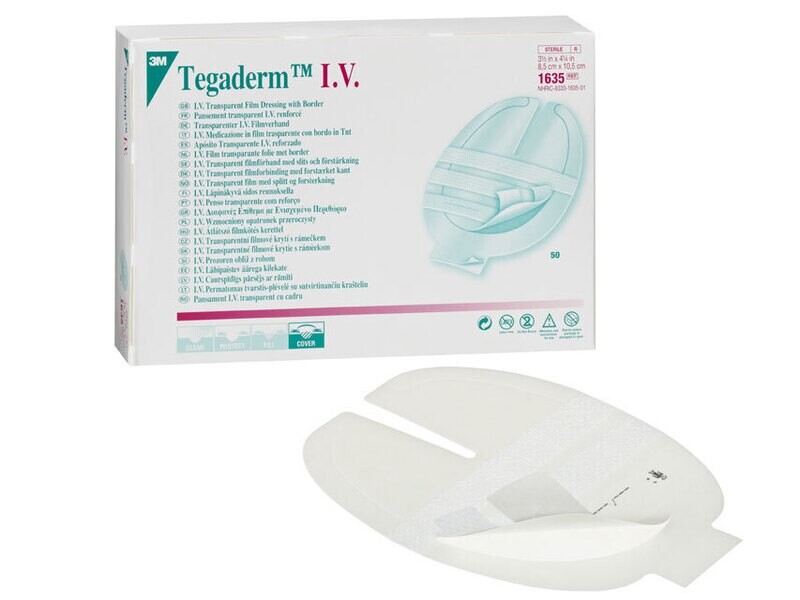 TEGADERM 3M I.V. FIXING STRIPS 8.5x10.50 cm