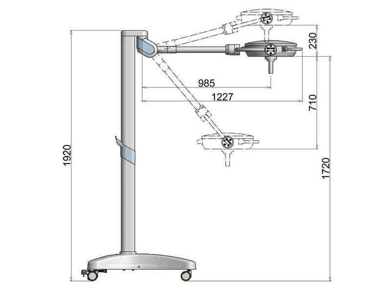 PENTALED 30E SCIALYTIC LIGHT - trolley