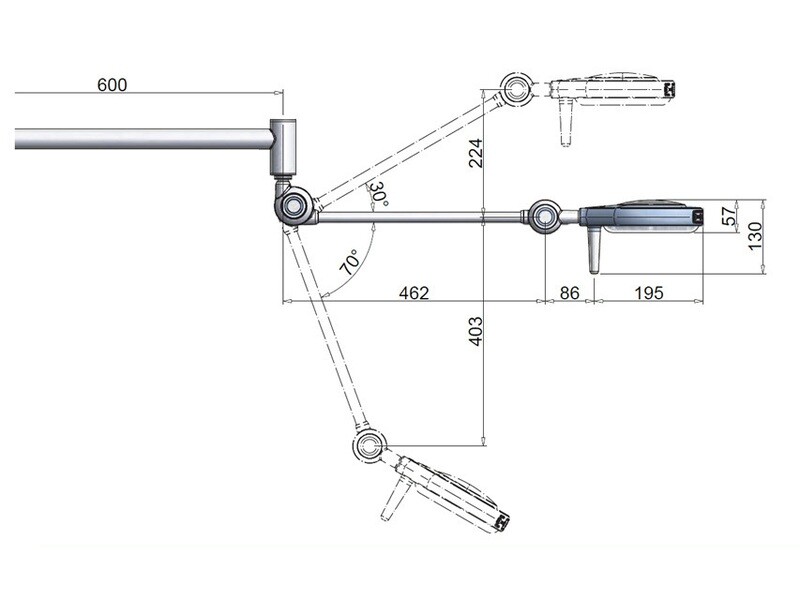 SATURNO OPERATING LED LIGHT - wall