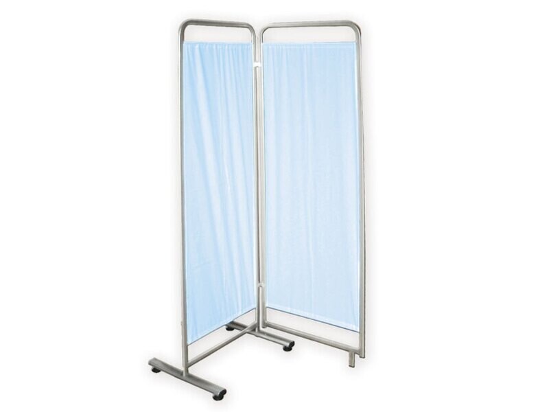 2 Wings Screen - Light Blue Trevira Curtain
