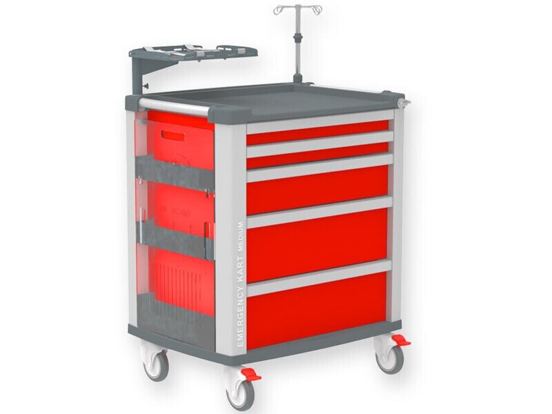 EMERGENCY MEDI KART - red