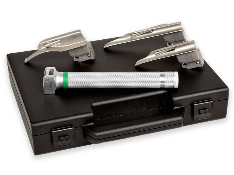&quot;GIMA GREEN&quot; PAEDIATRIC SET 3 BLADES MILLER 0-1, MC-INT.0
