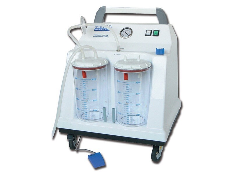 TOBI HOSPITAL SUCTION with 2x4l jars+footswitch - 230V