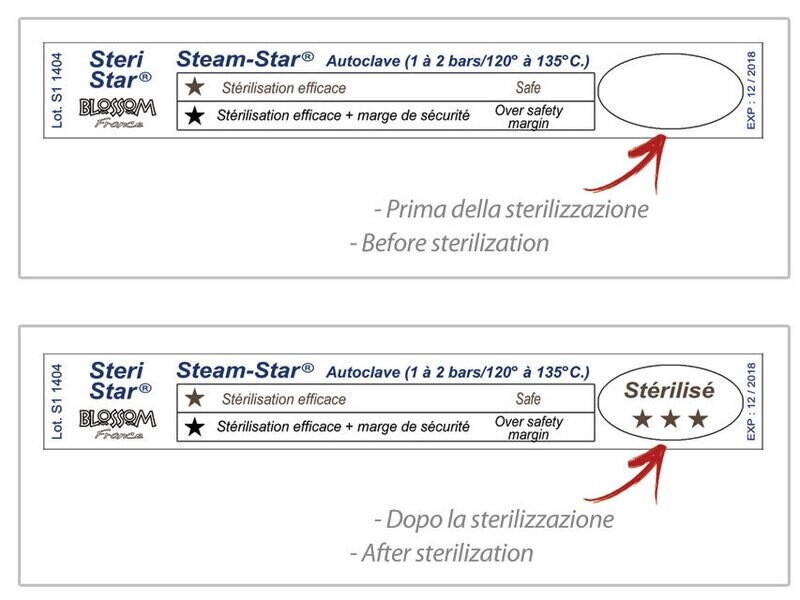 STEAM STAR INDICATOR - autoclave