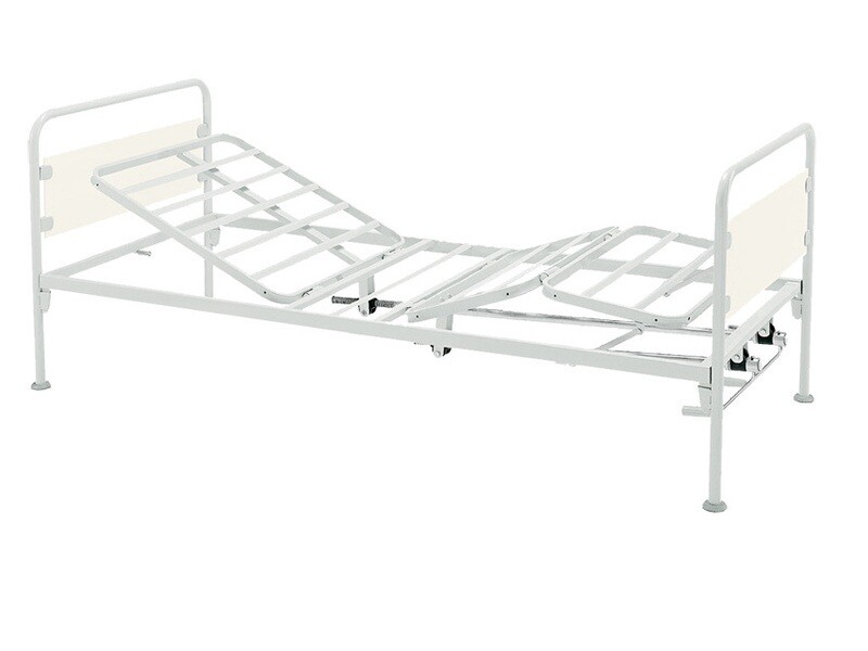 3 JOINTS PATIENT BED - 2 cranks - feet