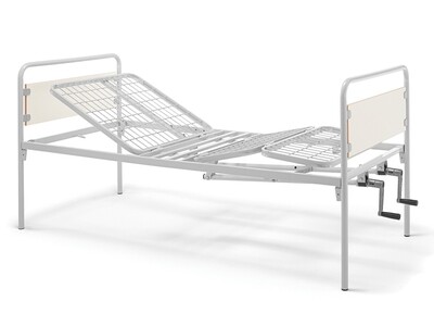3 JOINTS PATIENT BED - 2 cranks - feet