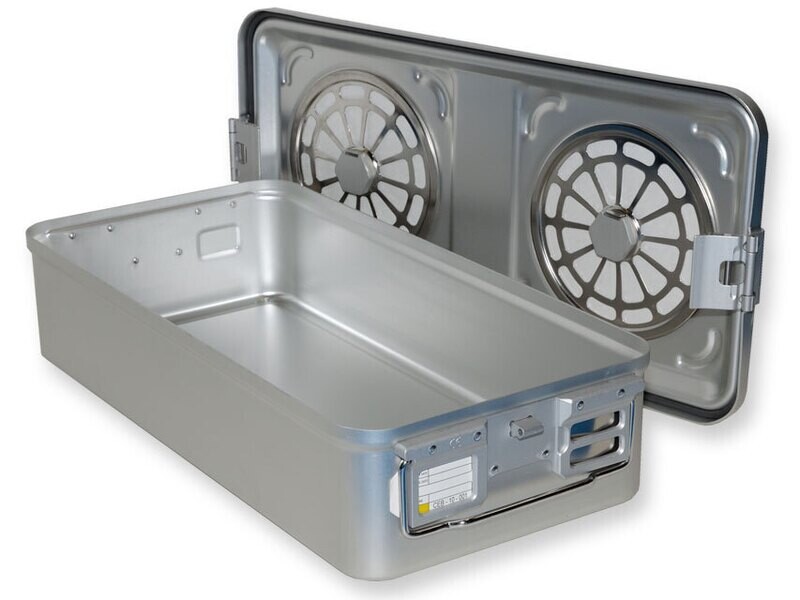 CONTAINER WITH FILTER large h 135 mm - grey