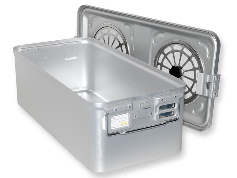CONTAINER WITH FILTER large h 200 mm - grey