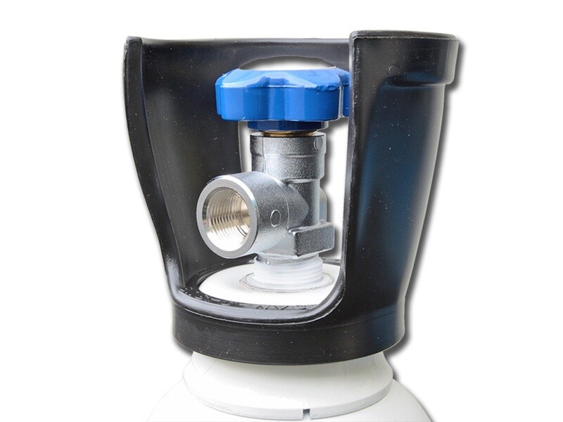 OXYGEN CYLINDER 5 l with valve - BRITISH STANDARD - empty