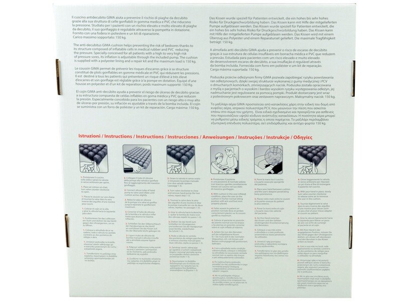 AIR CUSHION with cover - 40x40x6 cm