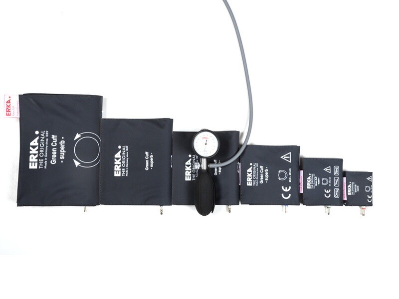 KOBOLD ANEROID SPHYGMOMANOMETER with 6 cuffs - grey
