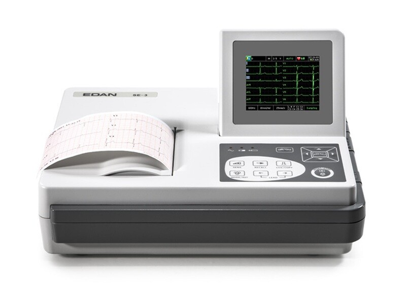 EDAN SE-3 COLOUR ECG - 3 channel with monitor and interpretation