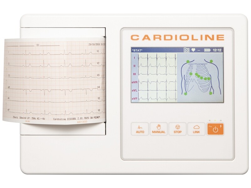 CARDIOLINE ECG100L FULL (Glasgow +EasyApp) - 5&quot; colour touch screen