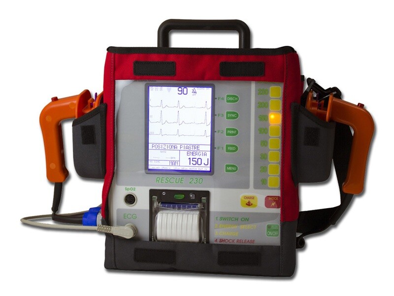 RESCUE 230 BIPHASIC DEFIBRILLATOR with printer