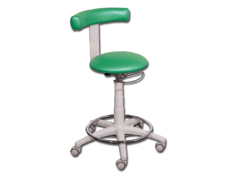 STOOL with ring - green
