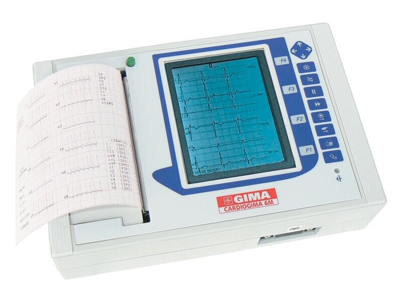 CARDIOGIMA 6M - 3-6 channel ECG with monitor + Interpretation