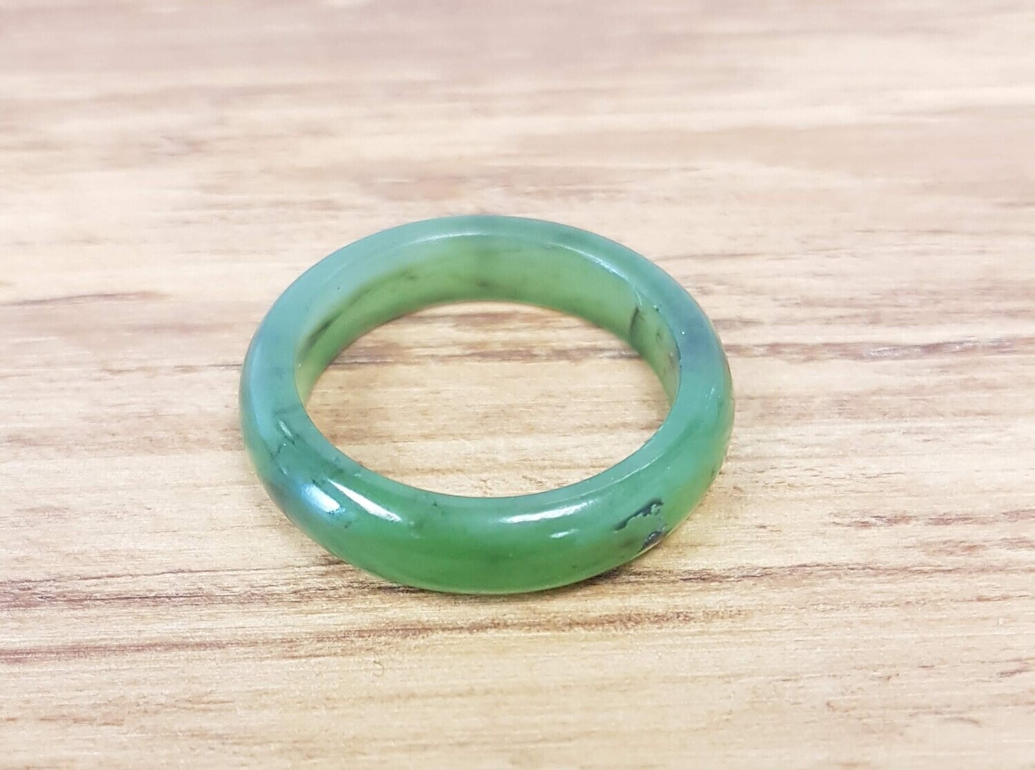 Nephrite Jade Solid Band Ring 5mm - JBR5