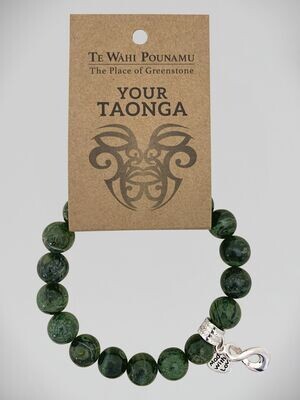 Aroha Charm Bracelets, all varieties - Your Taonga - BC Nephrite Jade