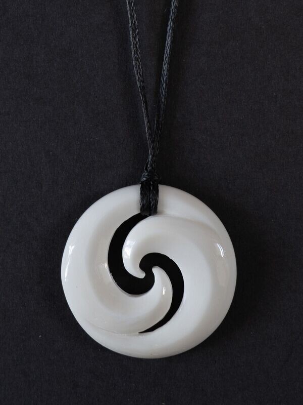 AB5 Hand Carved Bone Koru -