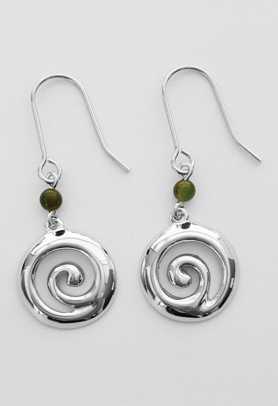 Greenstone Koru Earring BRP-E-35