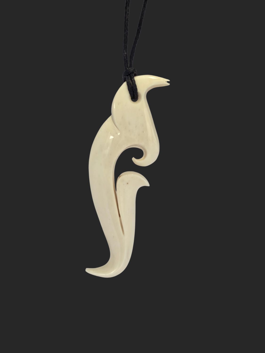 Hand Carved Bone Carving - Artistic Bird