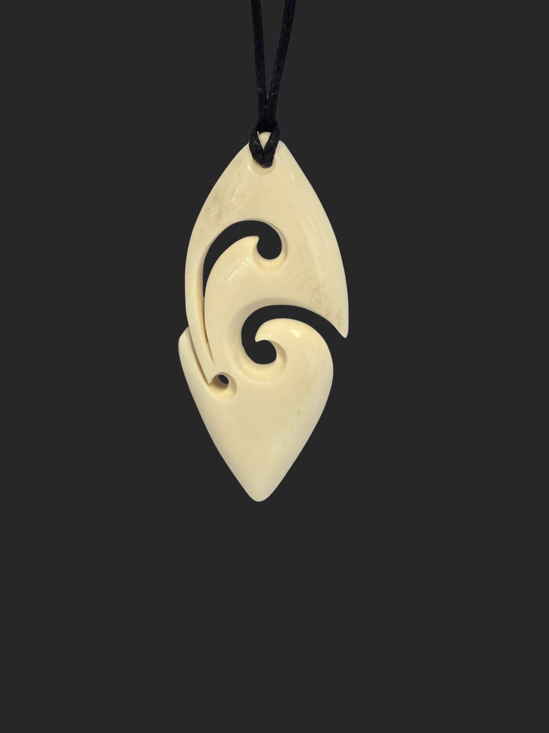 Hand Carved Bone Carving Koru