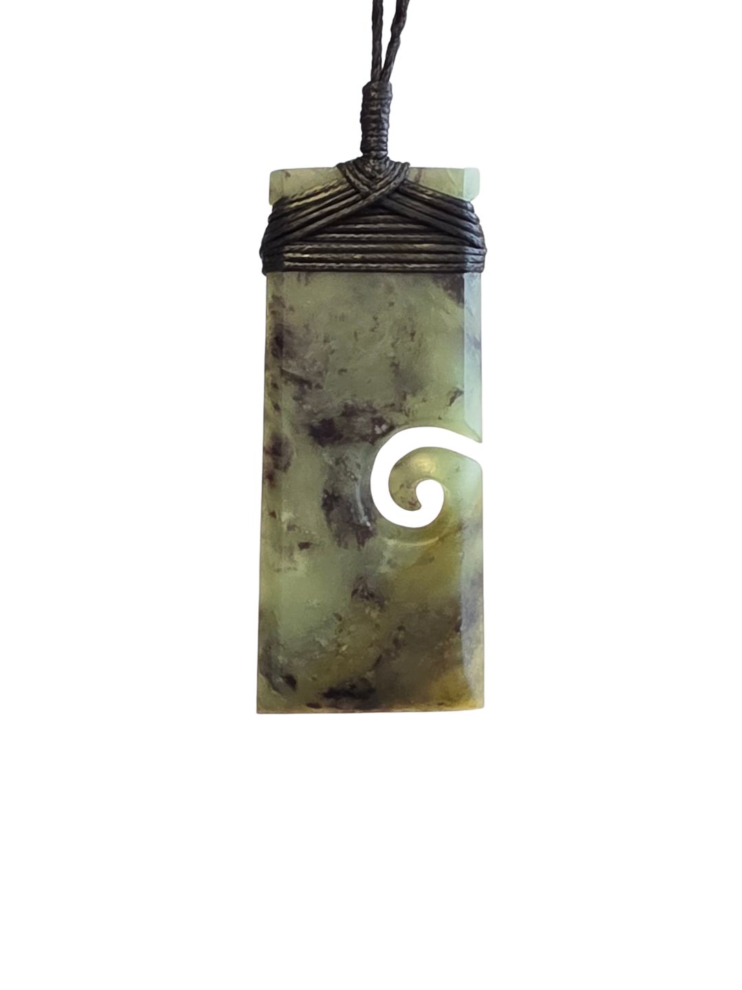 Toki with Koru - Genuine Hapopo Pounamu