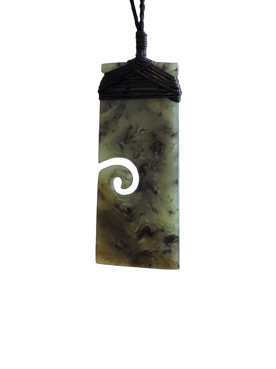 Toki with Koru - Genuine Hapopo Pounamu